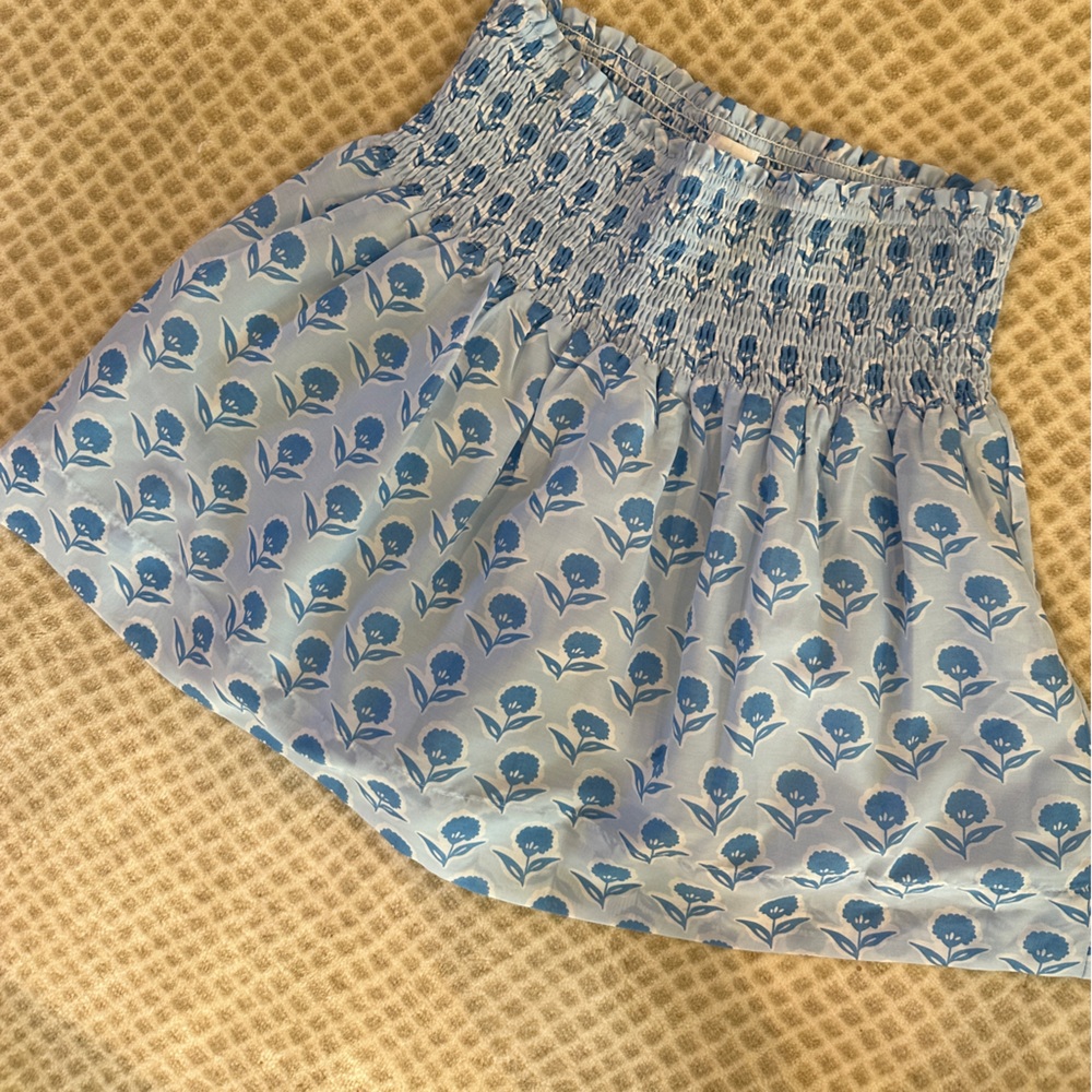 Blue Bubble Mini Skirt